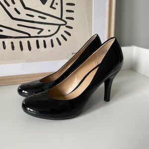 Patent leather heels